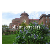 A photo of Monastery Immaculate Conception in the Spring.  Silent Retreats.